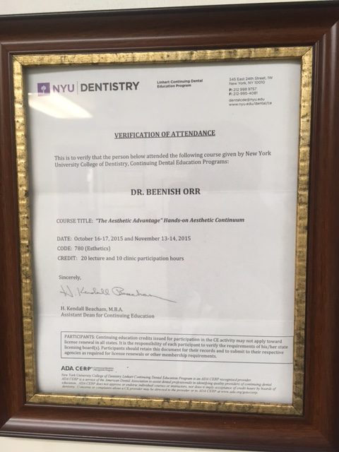 Certifications - Dental Services with Smile Center